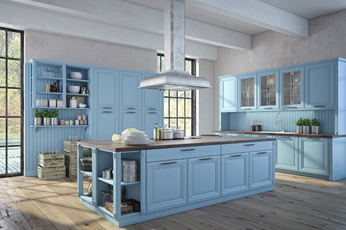 Add colour to your kitchen with our I LIVE TO PAINT professional contractors.